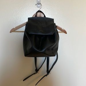 Small Black Matt & Nat Vegan Leather Backpack
